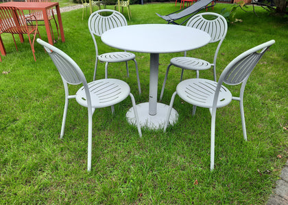 Set Thor ronde tafel Ø80 / Coupole Chair x4