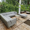 Set Cannolè 5-seater corner Sofa + Pouf module + Coffee table