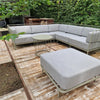 Set Cannolè 5-seater corner Sofa + Pouf module + Coffee table