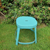 Thor stool/table met teak top - Ocean green