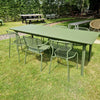 Set Plus4 tafel 220+110 / Apero chair x2 / Apero armchair x2 - Militairy green