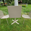 Set Darwin tafel 70x70 / Ronda X stoelen x2 - Taupe