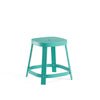 Thor stool/table met teak top - Ocean green