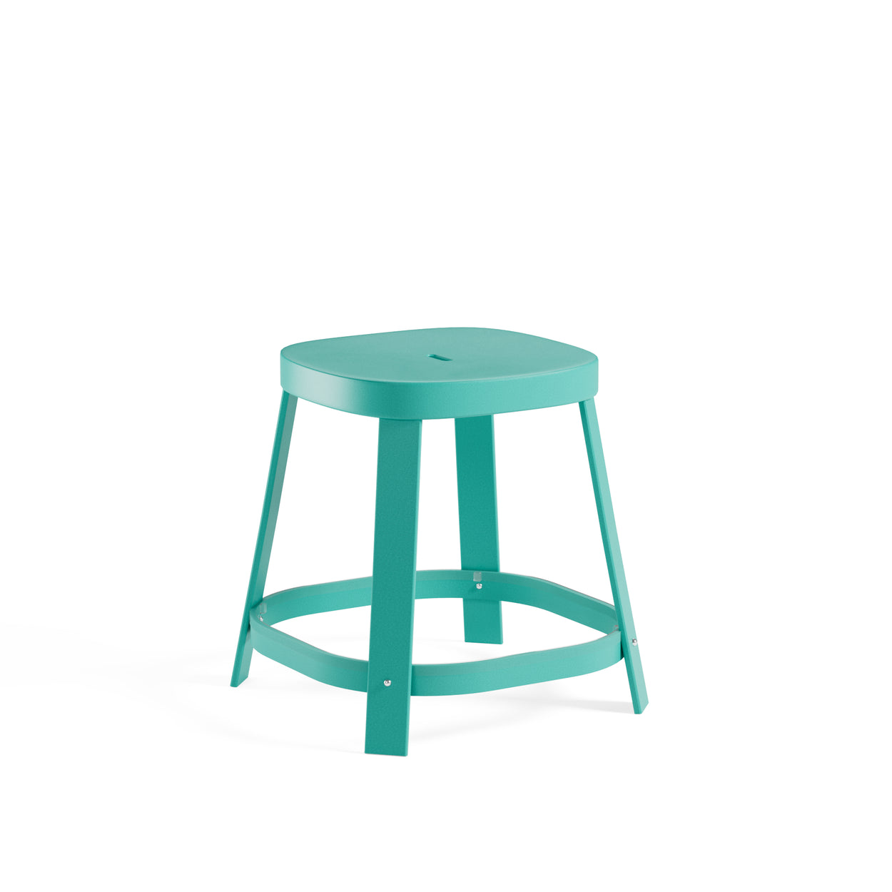 Thor stool/table met teak top - Ocean green