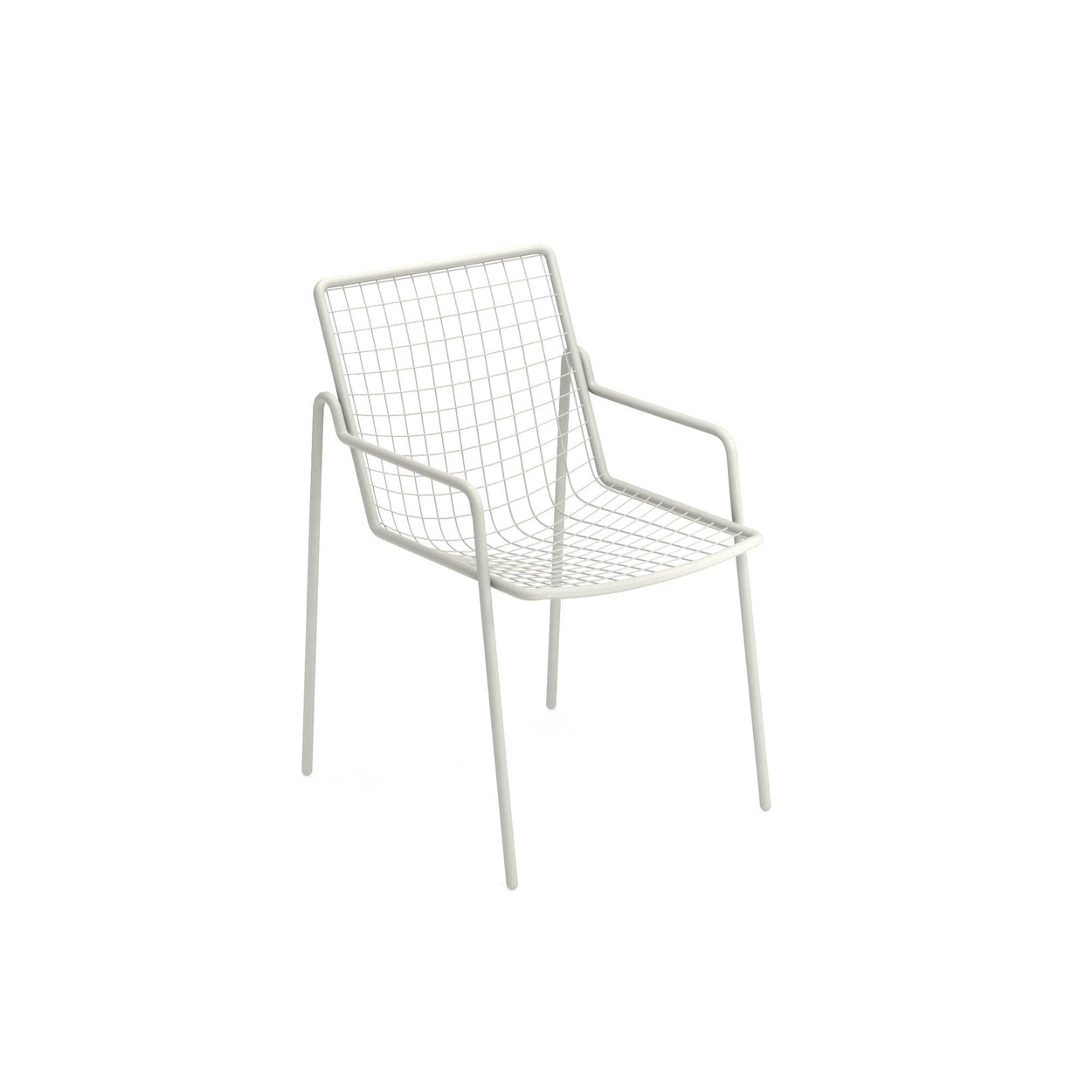 Set Nova tafel 80x80 / Rio R50 Armchair x2 - White