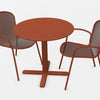 Set Darwin tafel Ø 80 cm / Ronda X  armchair x2 - Maple red