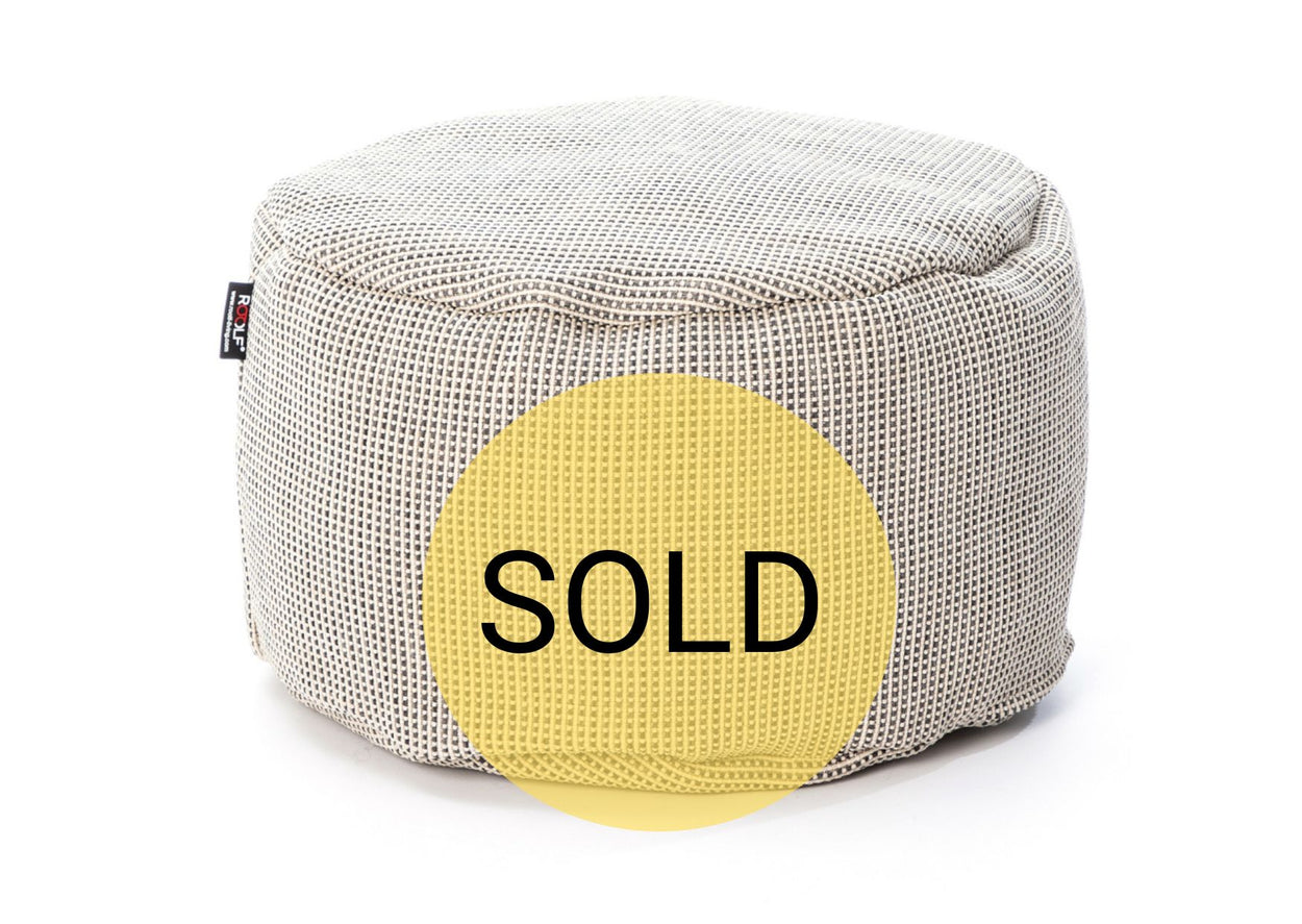 Dotty Poef rond 70cm out/indoor Beige