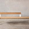 Fizz bench 240cm + rugleuning - Gegalvaniseerd