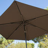 Malibu 200 x 250 cm - Antracite / Light Grey + cover + parasolvoet