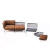 Set Cabla RVS - 3-seater sofa with daybed + 2 Coffee tables