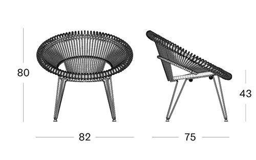 Roy Lazy Chair + kussen